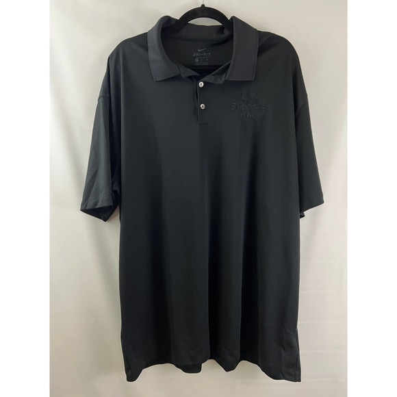 Nike Other - Nike Solid Black Golf Polo Uniform Work Shirt Smoothie King Size 3XL Collectible